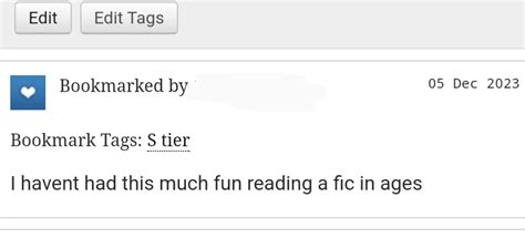 r/AO3 on Reddit: was stalking my bookmarks and this literally .